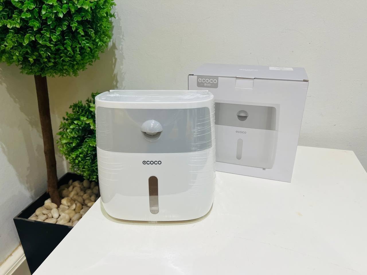 علبة مناديل ECOCO وحامل للحمام أو المطبخ