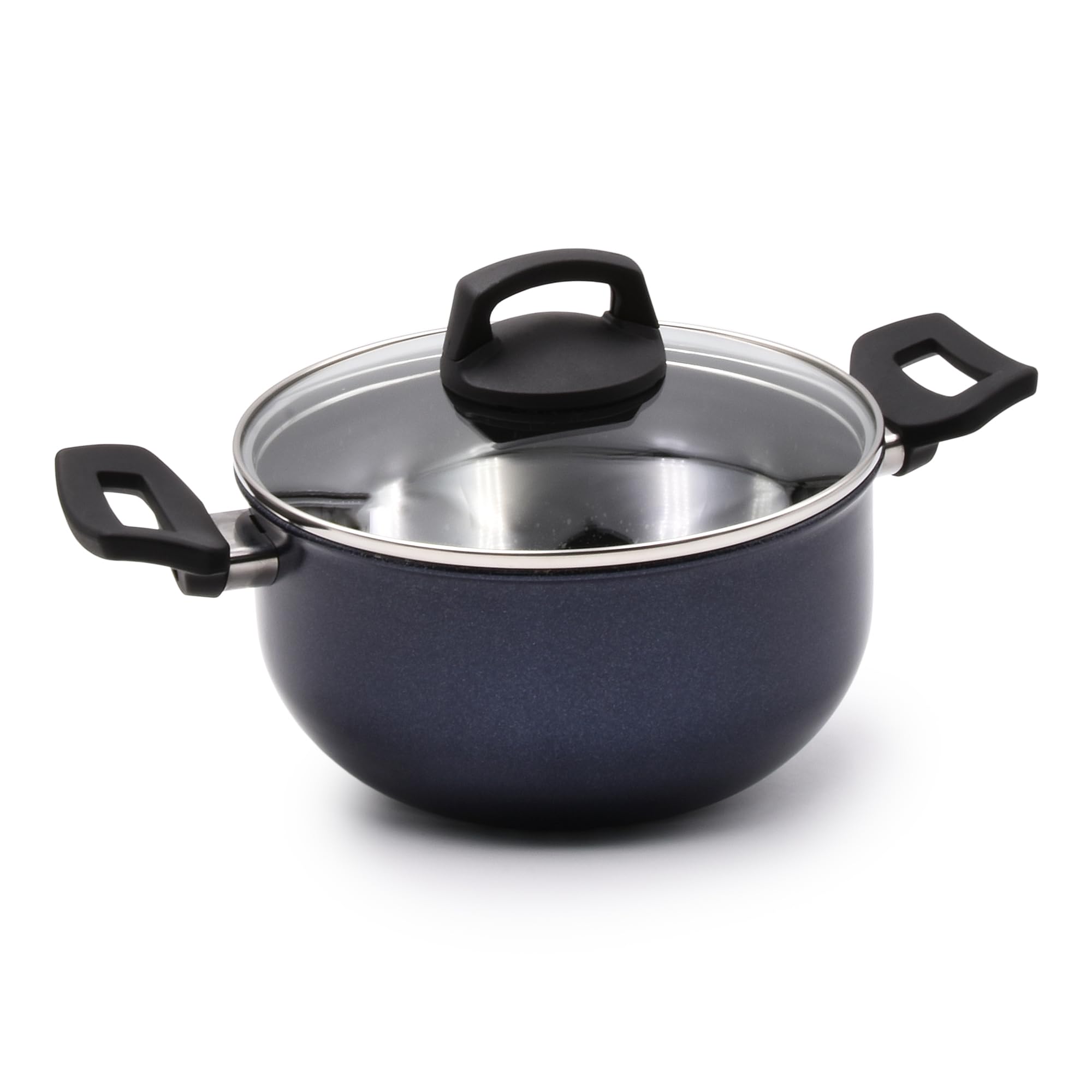 Celar Aluminum Lady Blue Pot – 24 cm, Non-Stick, Induction & Gas Stove, Made in Portugal