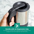 Geepas 0.5 Liters Silver and Black Kettle, GK175