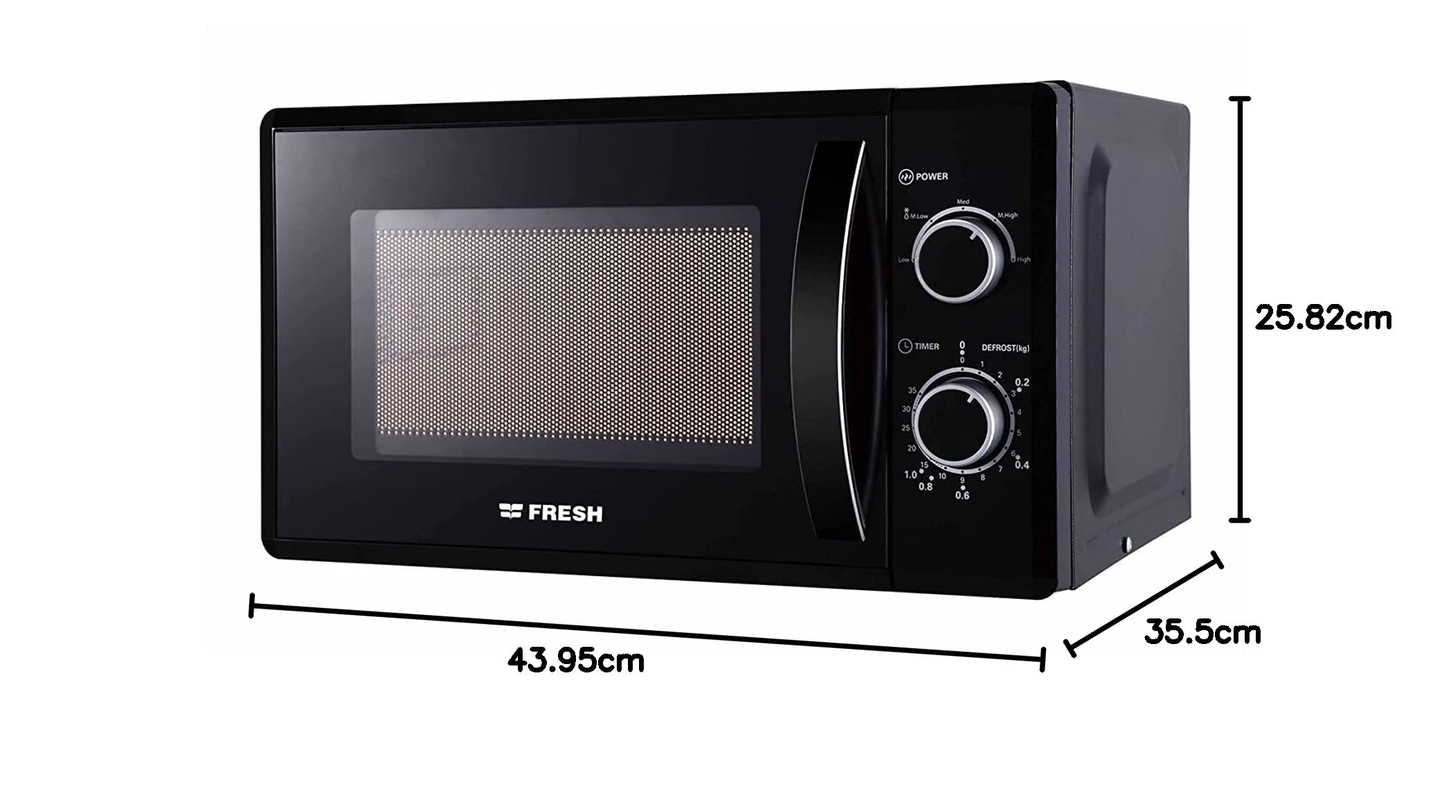 فرن ميكروويف من فريش FMW-20MC-B، 700 واط، 20 لتر