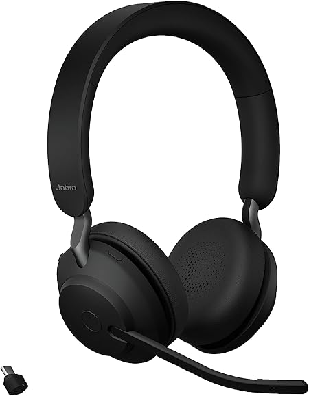 Jabra Evolve2 65 MS Wireless Headset | Clear Calls & Pro Sound