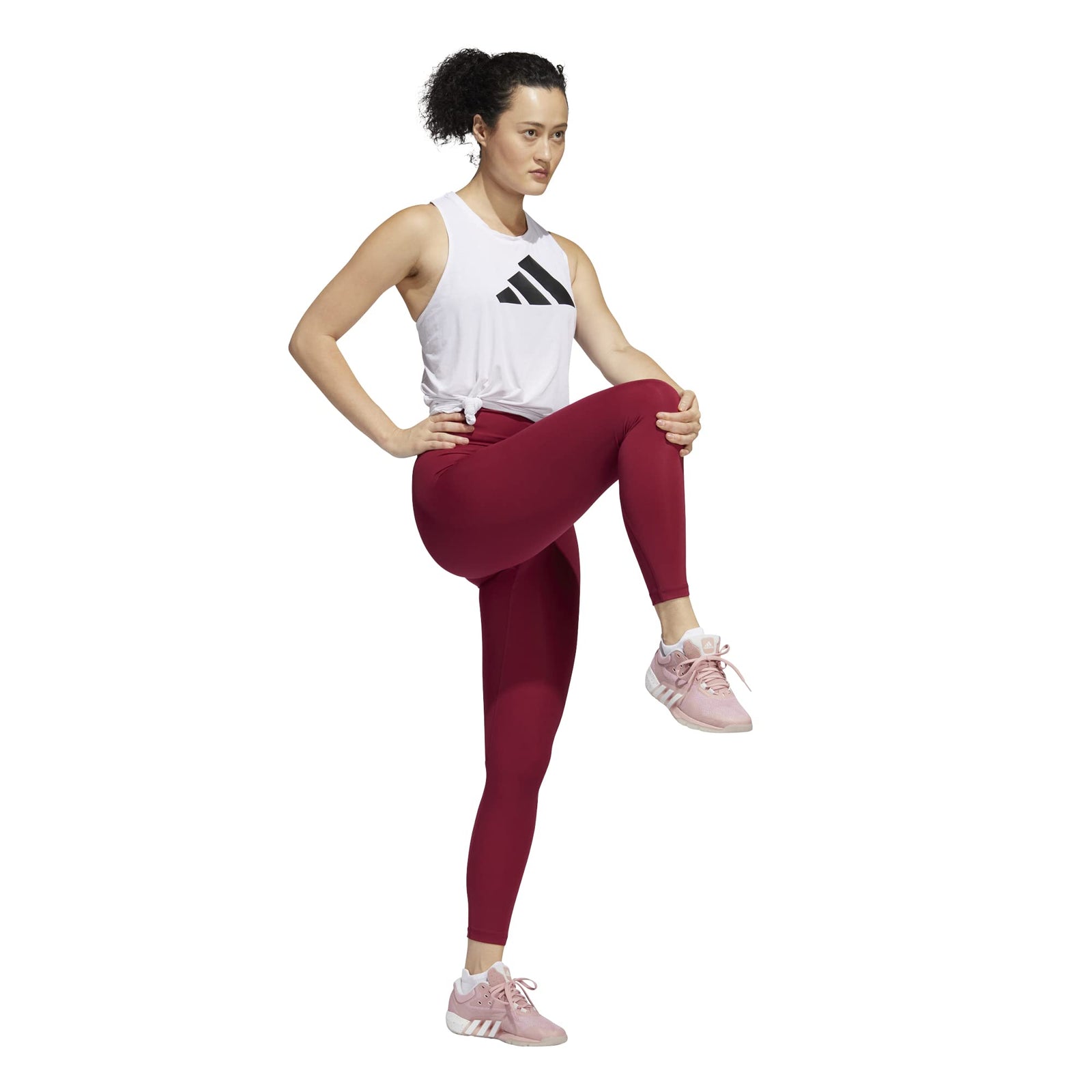 Adidas Optime 7/8 T HD4438 TRAINING legacy burgundy TIGHTS (7/8) For Women