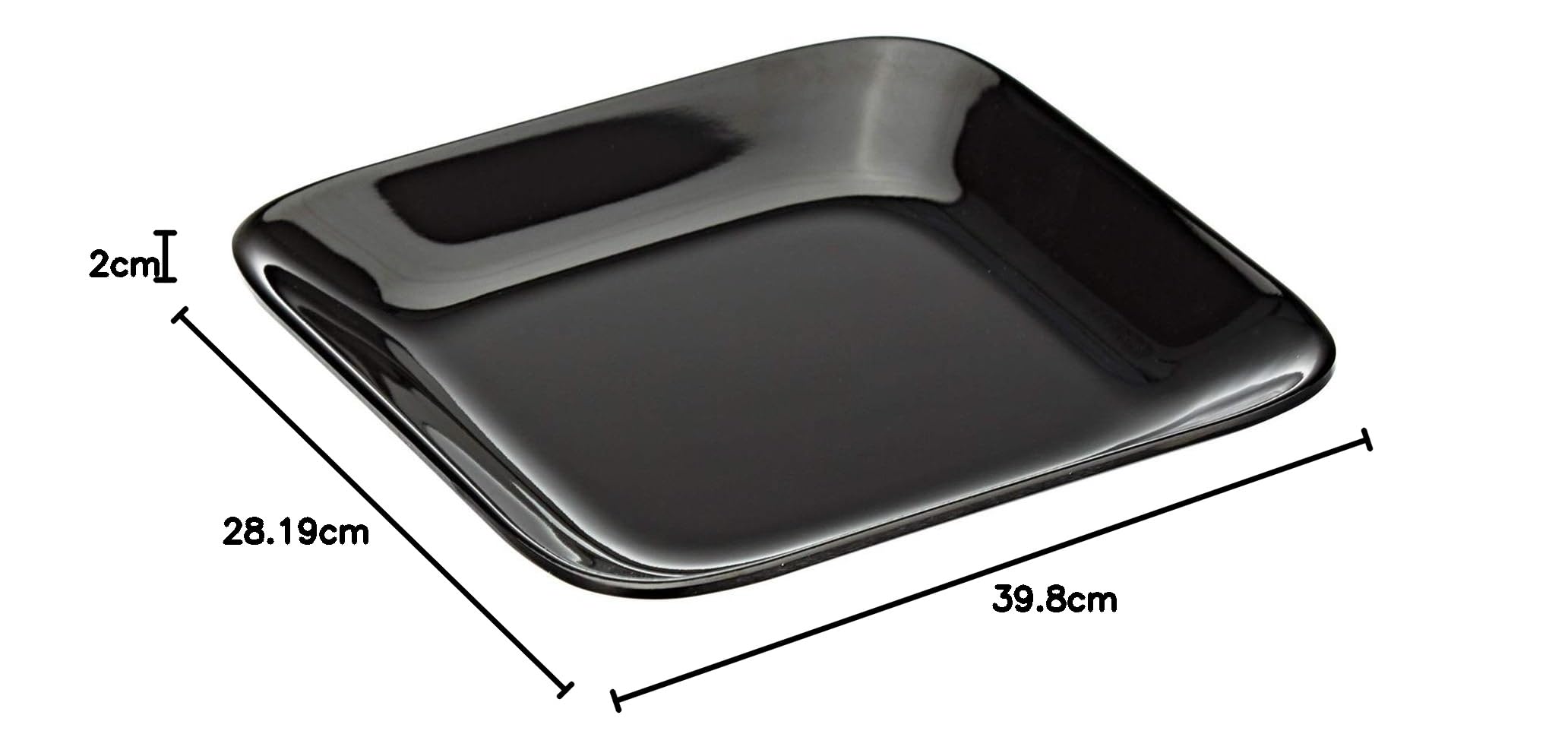 سيرف ويل ميلامين,اسود - أطباق كبيرة