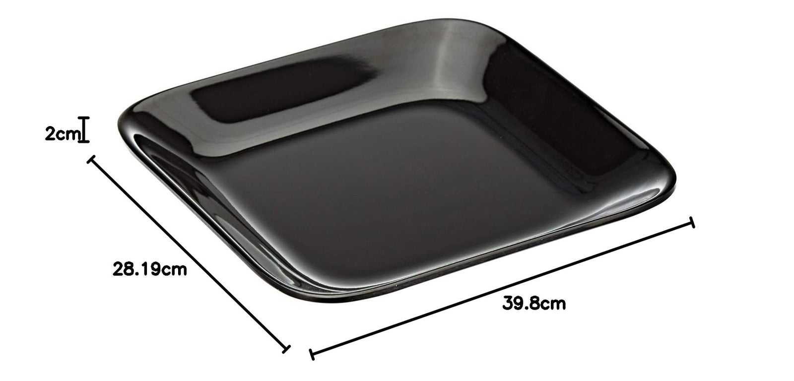 سيرف ويل ميلامين,اسود - أطباق كبيرة