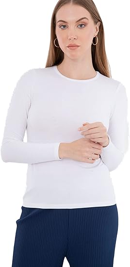 CARINA Women's Long Sleeve Viscose Top