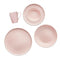 Fathy Mahmoud Porcelain Tableware Dinner 30-Piece Set, Matte Light Rose