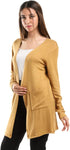 JAMILA Women’s Short Cardigan Sweater with Side Pockets