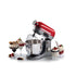 Ariete 1589 Moderna Planetary Mixer, 1600 Watts, 11 speeds, 5.5 Litres, 3 accessories for kneading, mixing and whipping. Red