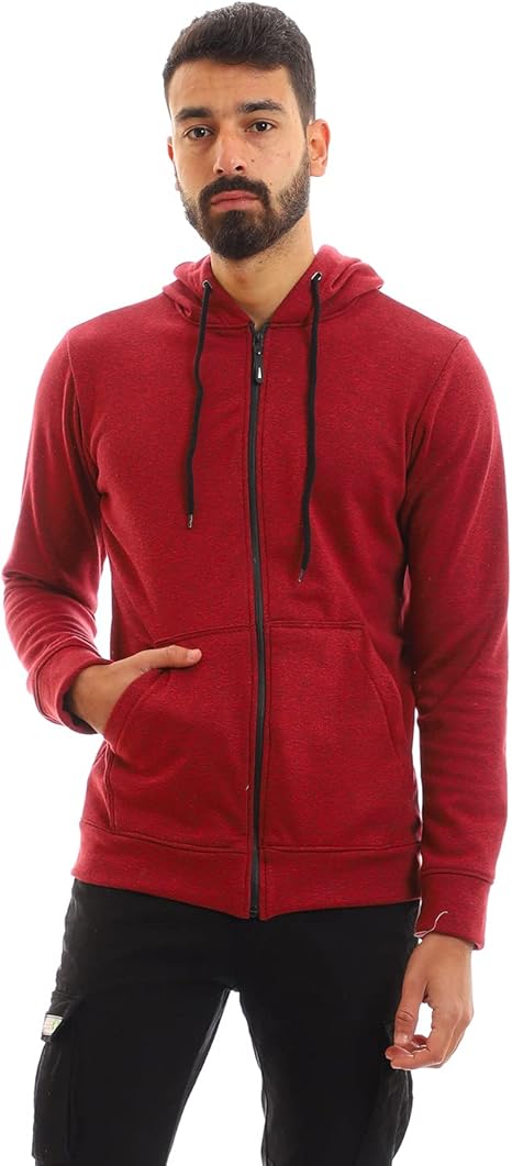 Andora mens Cotton Full Zipper With Front Pockets Sweatshirt