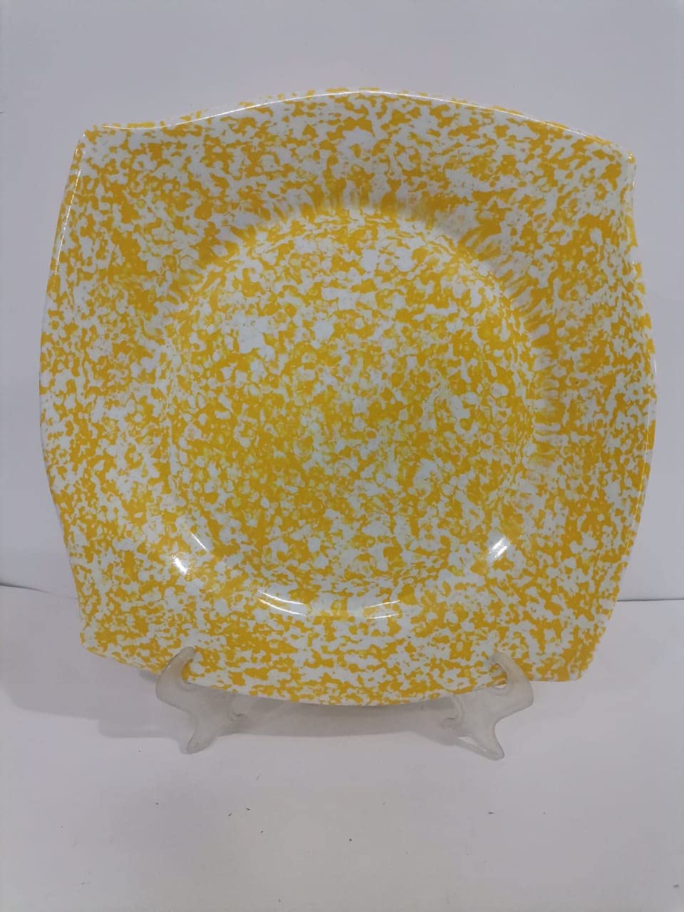 Pure Square Melamine Plate – Medium Size for Pastries & Desserts