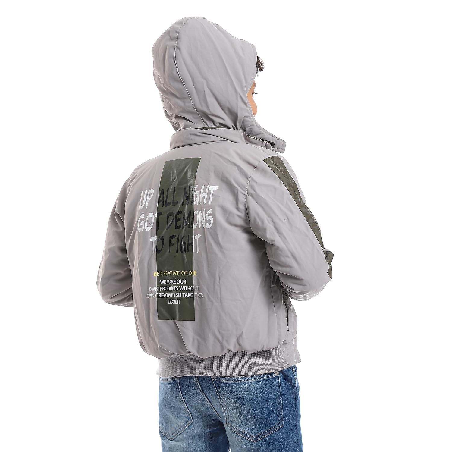 Andora Zipper Closure Double Face Printed & Waterproof Boys Jacket - Safqqa Egypt
