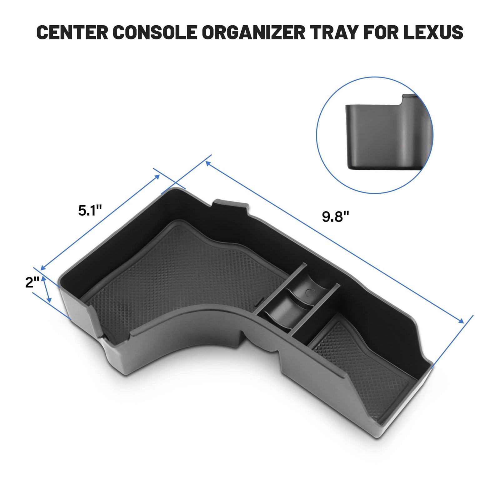 RED WOLF Center Console Organizer Tray