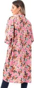 Jamila Women Cotton Floral Patterned Knee Length Kimono