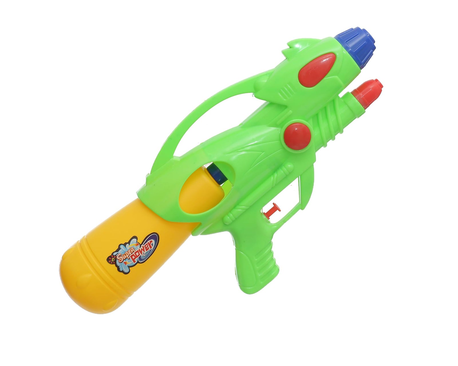 مسدس مياه من البلاستيك متوسط الحجم بتصميم رائع لإضفاء المزيد من المتعة مزود بخزان مياه من البلاستيك وسهل الاستخدام للأطفال - متعدد الألوان