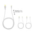 KabelDirekt 852 1.5m 5 x Micro USB Cable (USB 2.0, Synch & Charge Cable) TOP Series white