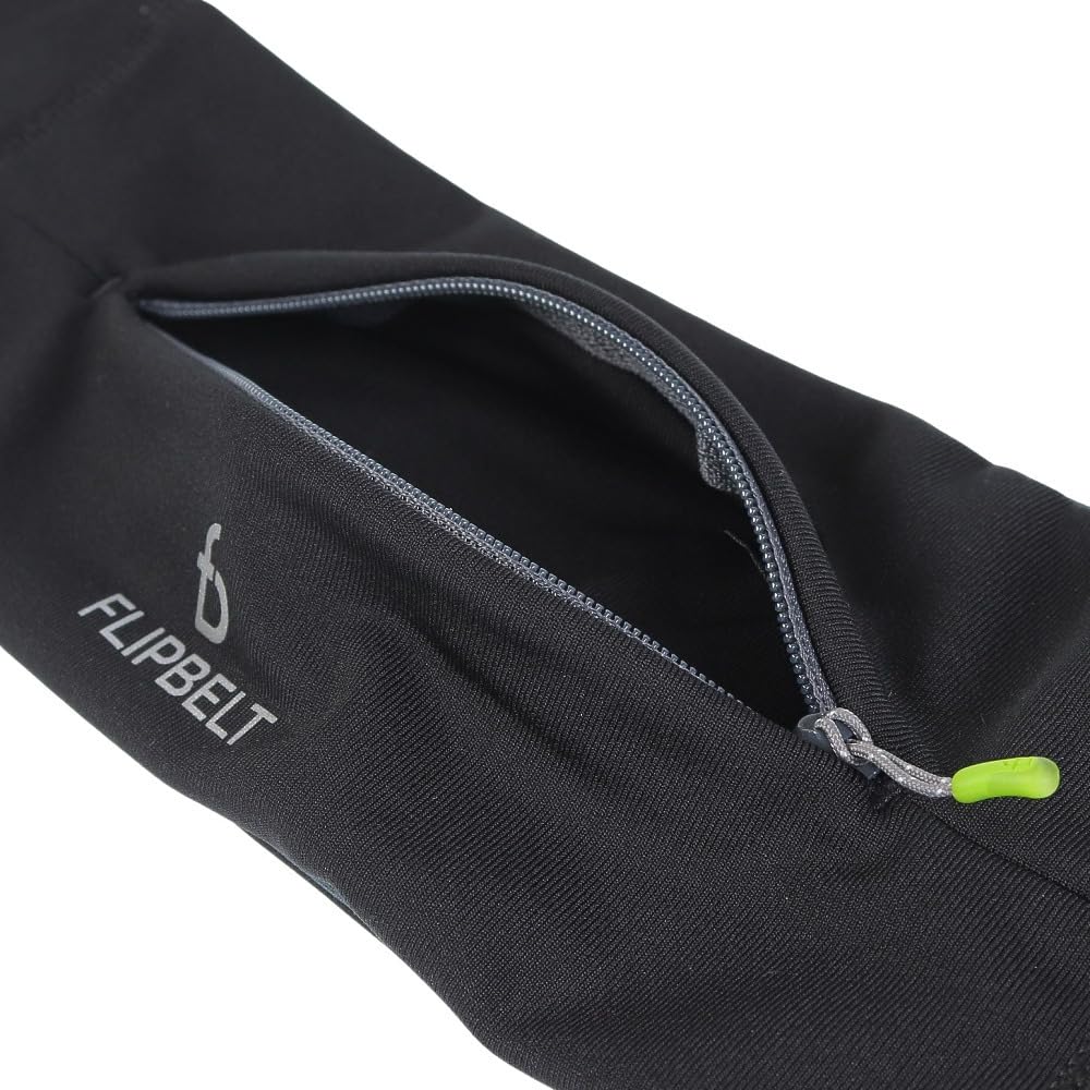 FlipBelt Black Zipper – Running & Workout Waist Belt