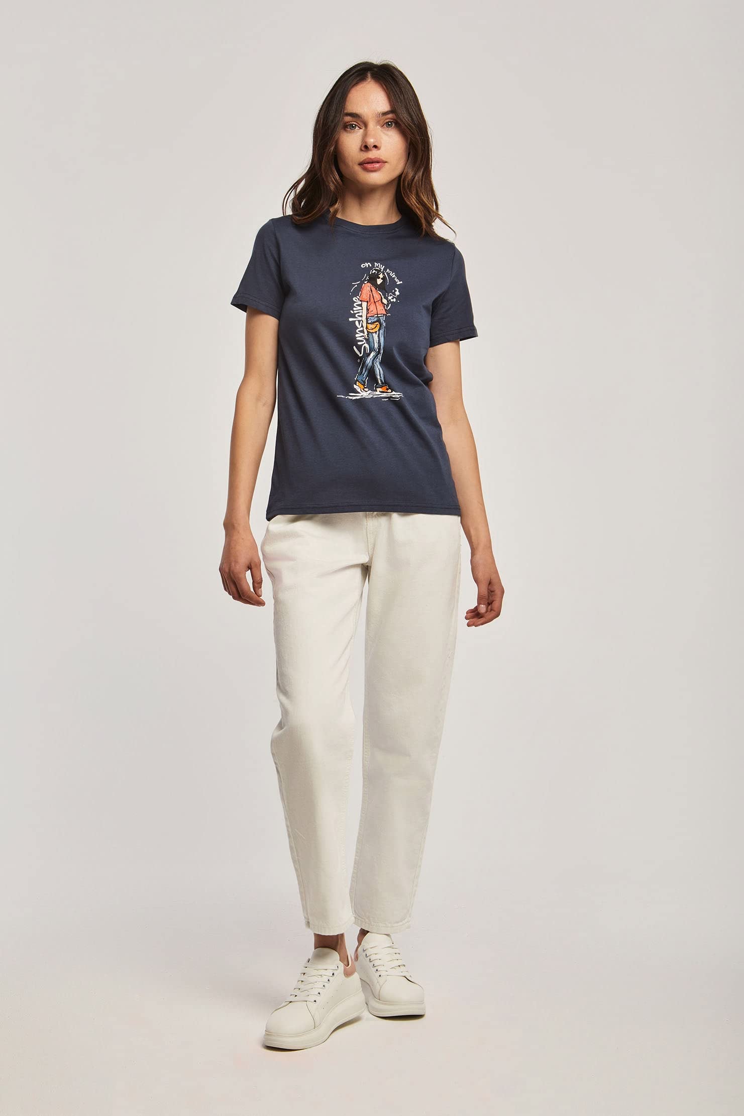 Premoda  T-Shirt For Womens Lightweight material suitable for daily wear