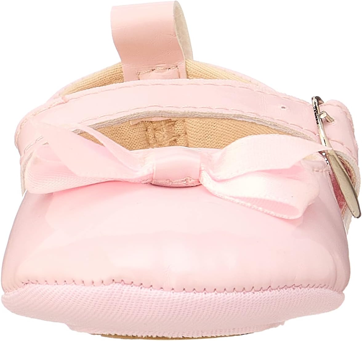 Mix & Max Girls' Adjustable Strap Shoes with Front Bow & Buckle