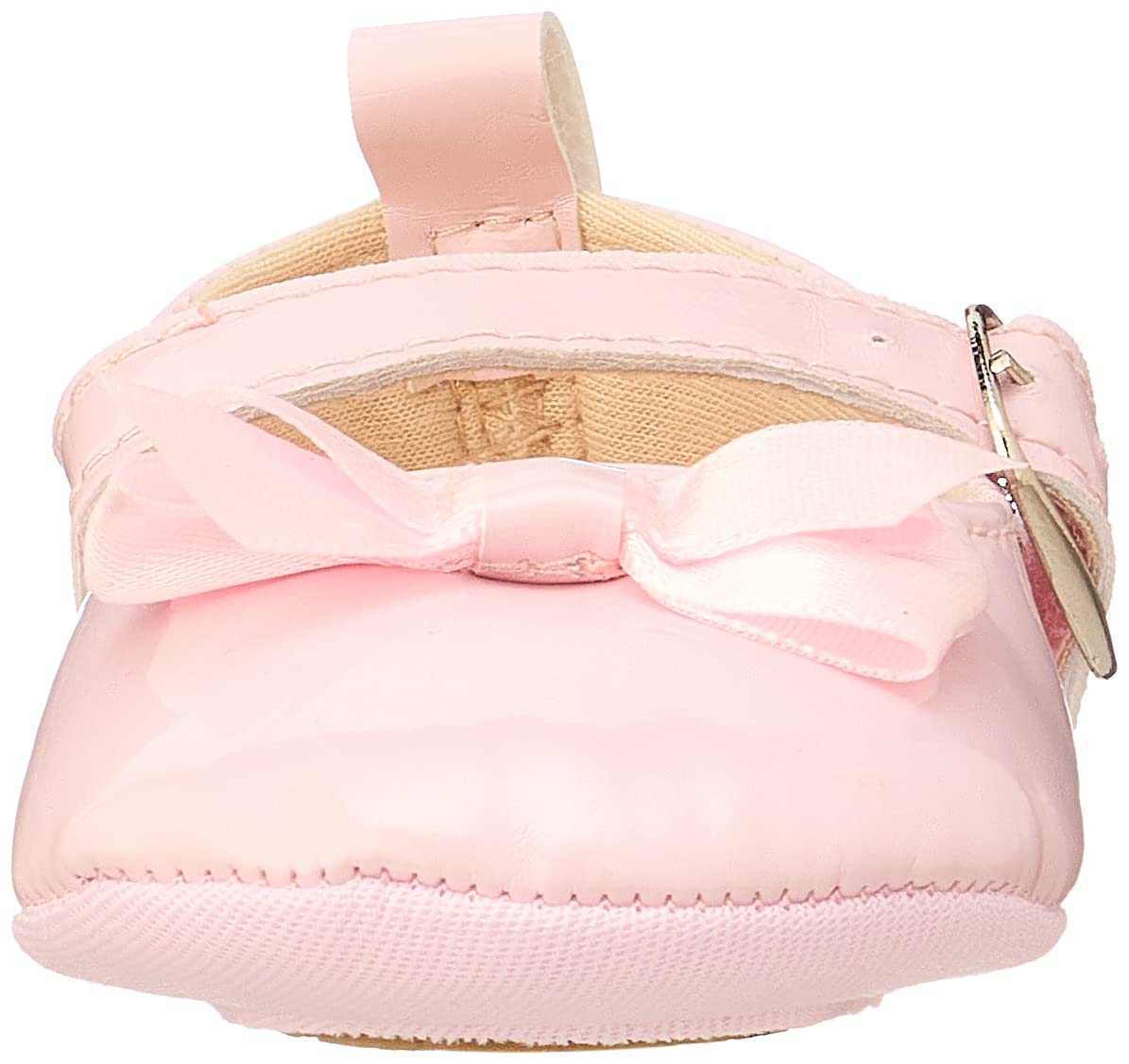 Mix & Max Girls' Adjustable Strap Shoes with Front Bow & Buckle