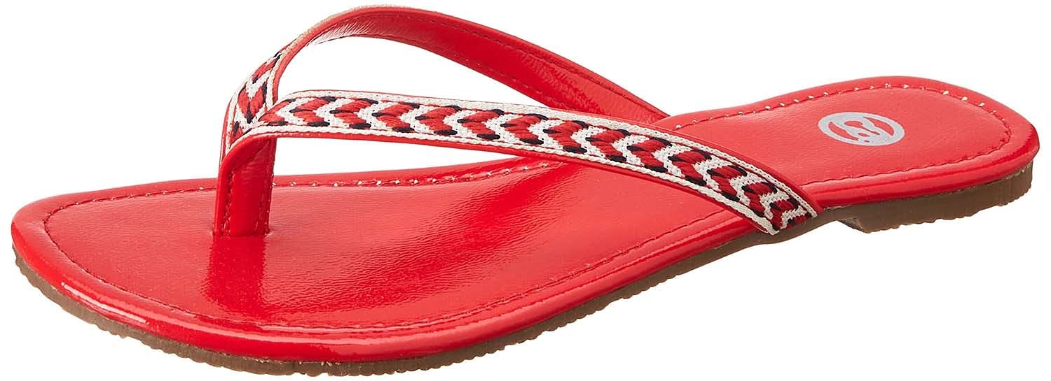 Club Aldo Embroidered Flat Flip Flops for Women