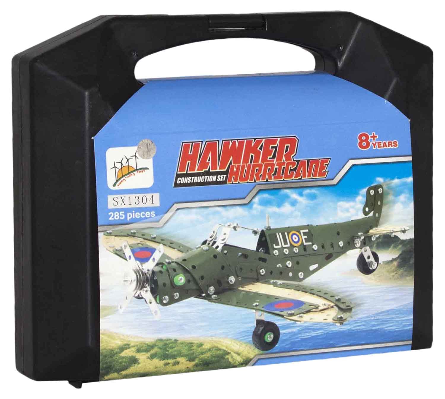 Hawker Hurricane Construction Set For Kids, 285 Pieces - Green