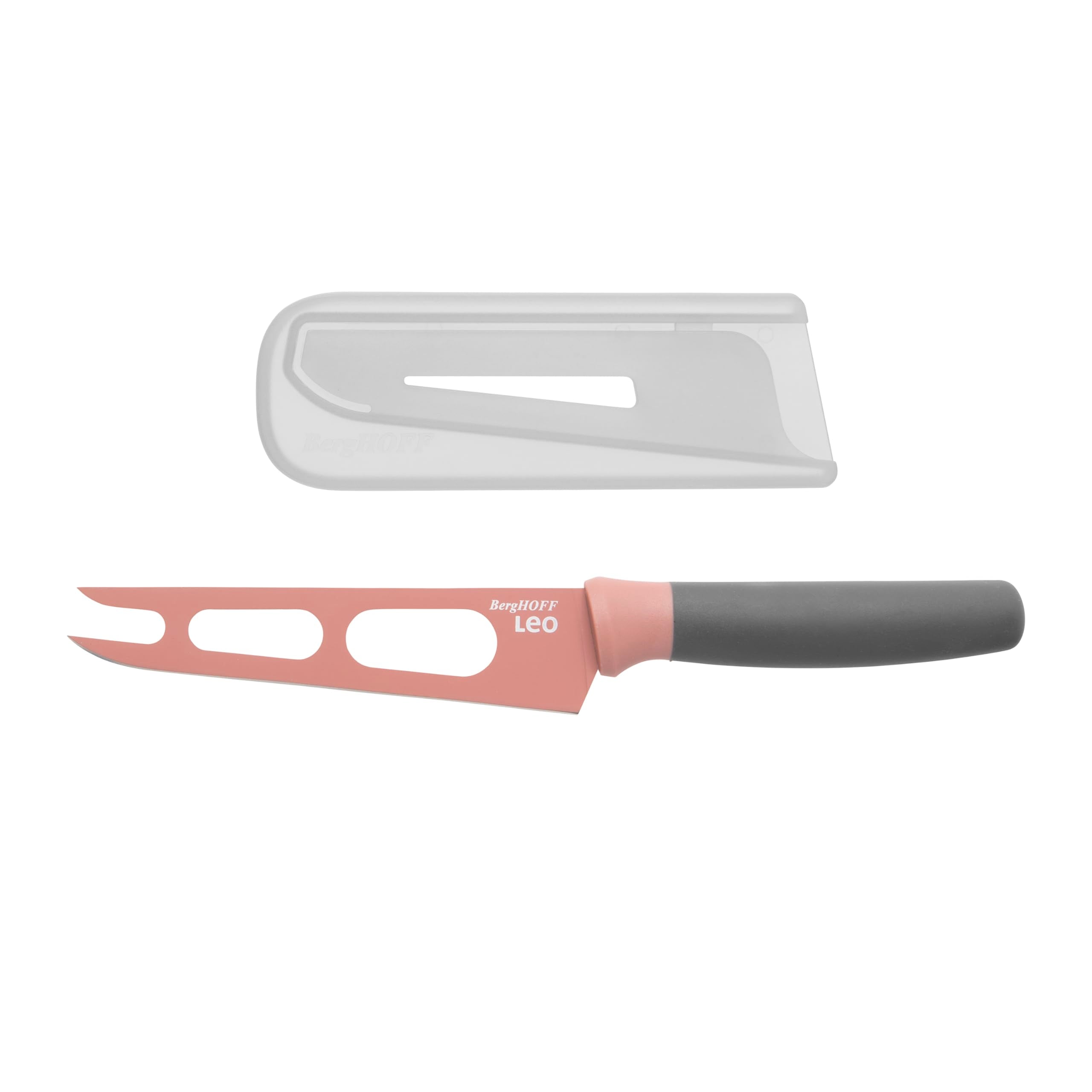 سكين جبنة من بيرغهوف بمقبض وردي ستانلس ستيل لتقطيع وتقديم الجبن