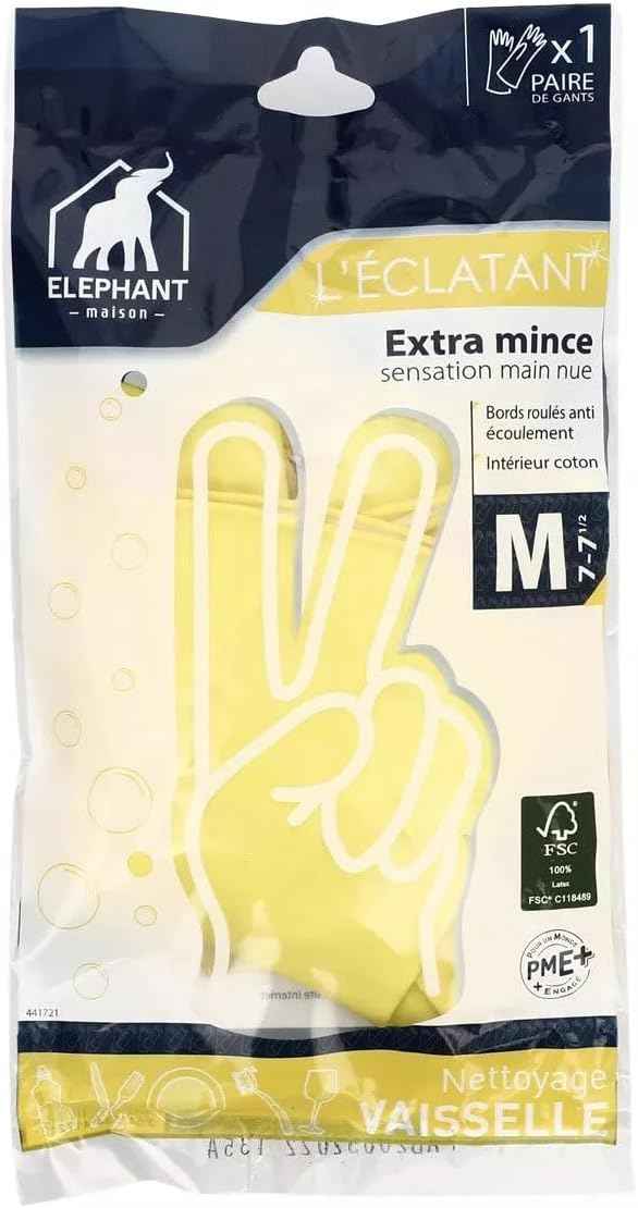 قفازات لاتكس للتنظيف Elephant Second Skin