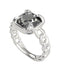Guess UBR20026-50 Stainless Steel Middle Stone Ring for Women - Silver