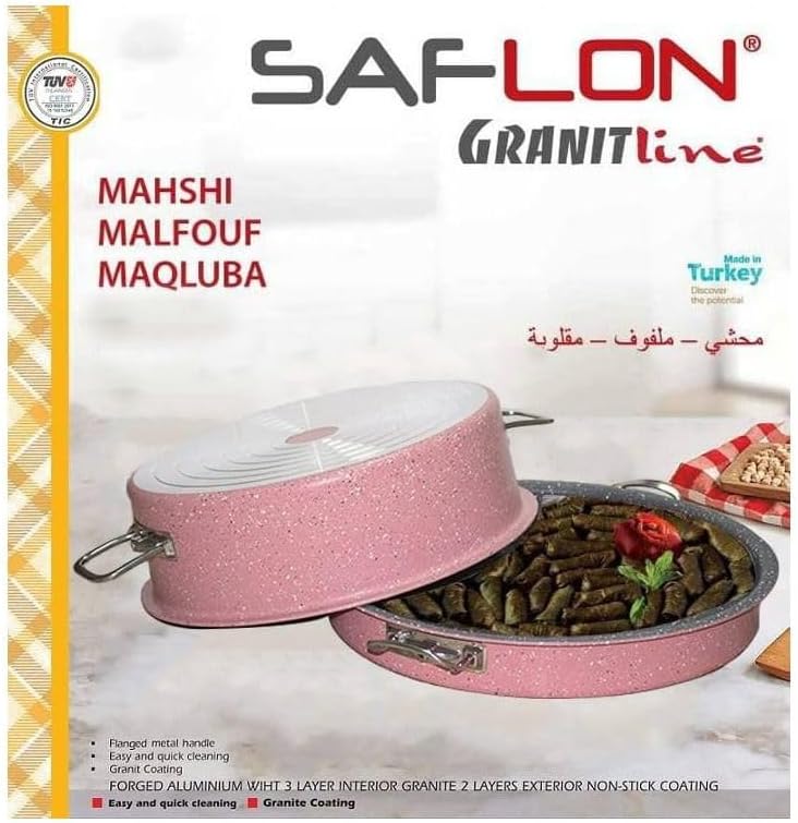 Saflon Non-Stick Coating Rose Pot & Tray – For Cabbage, Inverted & Stuffed Dishes