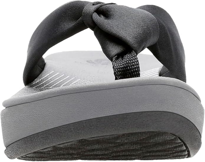 Clarks Women Slippers Black Grey Comfortable Casual Everyday Wear