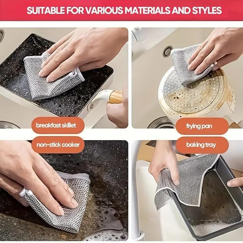 "Genius Cleaning Towel for Kitchen - Cleaning Solutions Without Scrap (20x20cm)"