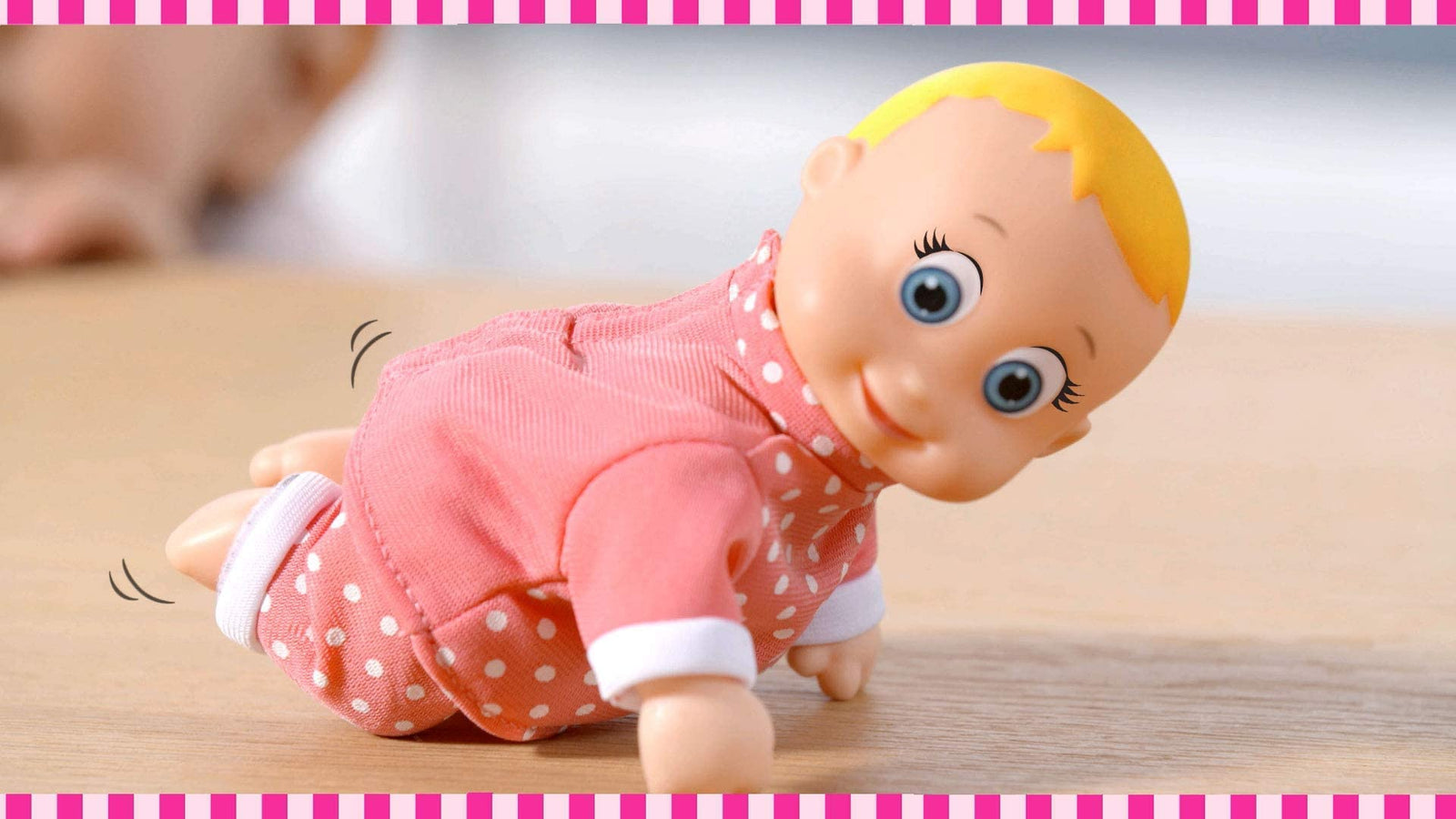 Dimina Happy Babies Crawling Baby Doll, 16 cm