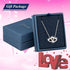 J. Rosee Women 925 Sterling Silver Double Heart Pendant Necklace Silver