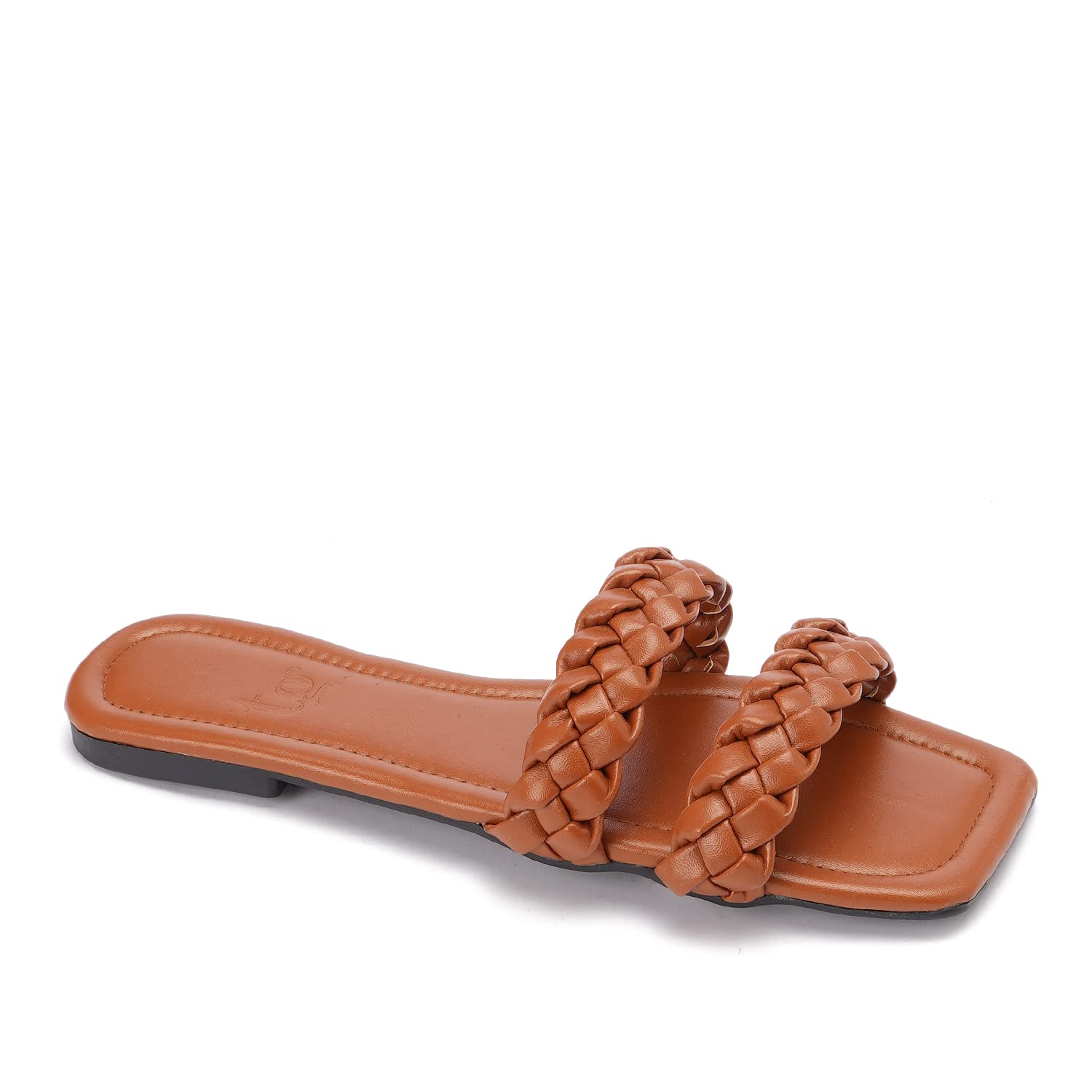 TGS womens Chunky Braided Slipper Flip-Flop