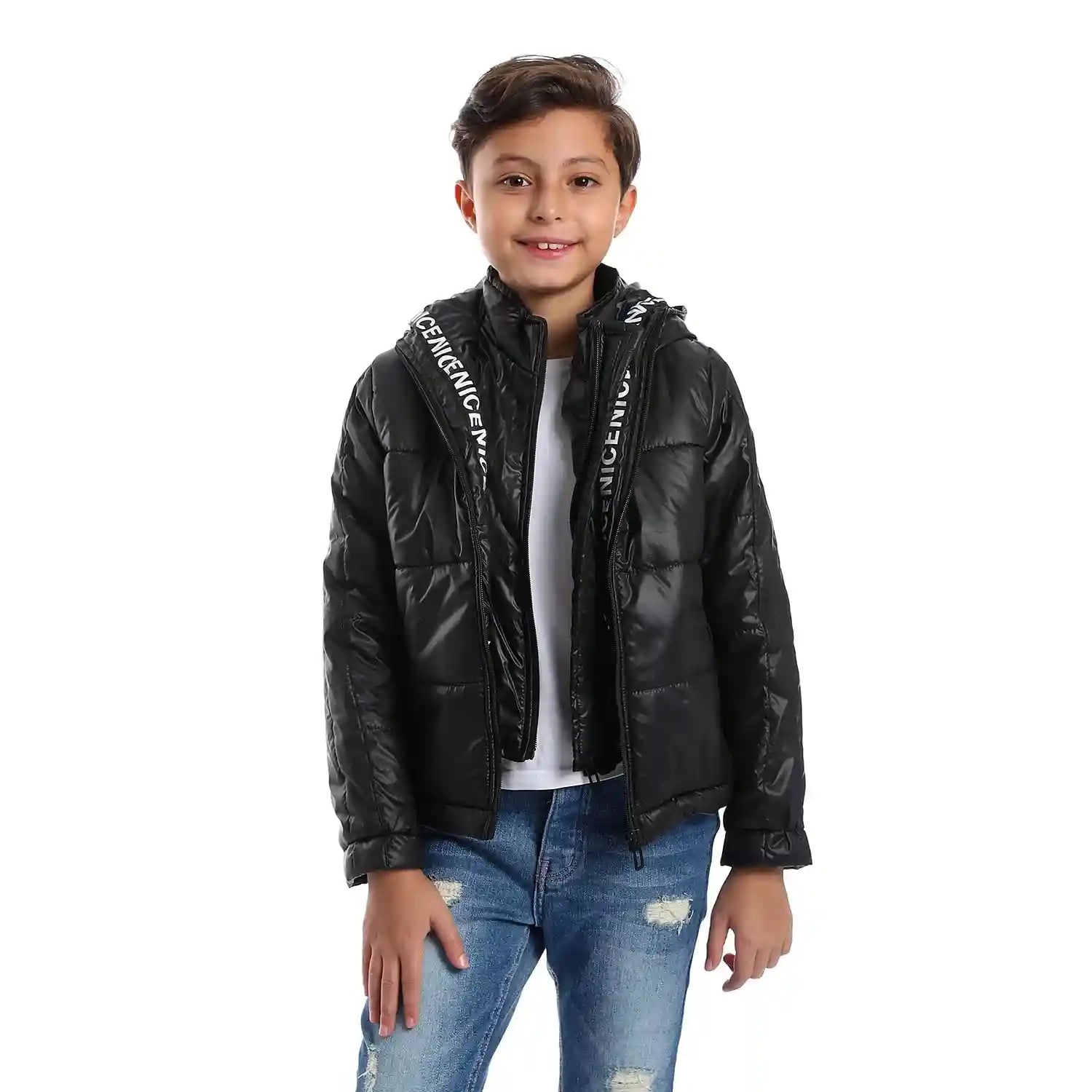 Andora Boys Stitched Hooded Puffer 36W24B0401 Jacket - Safqqa Egypt