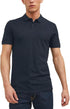 JACK & JONES Men Polo T-Shirt Navy Short Sleeve
