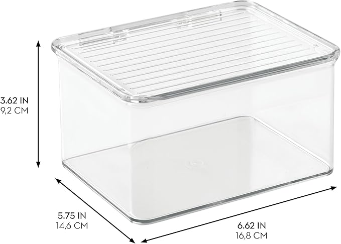 InterDesign Plastic Organizer Box Made from durable and lightweight plastic