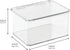InterDesign Plastic Organizer Box Made from durable and lightweight plastic