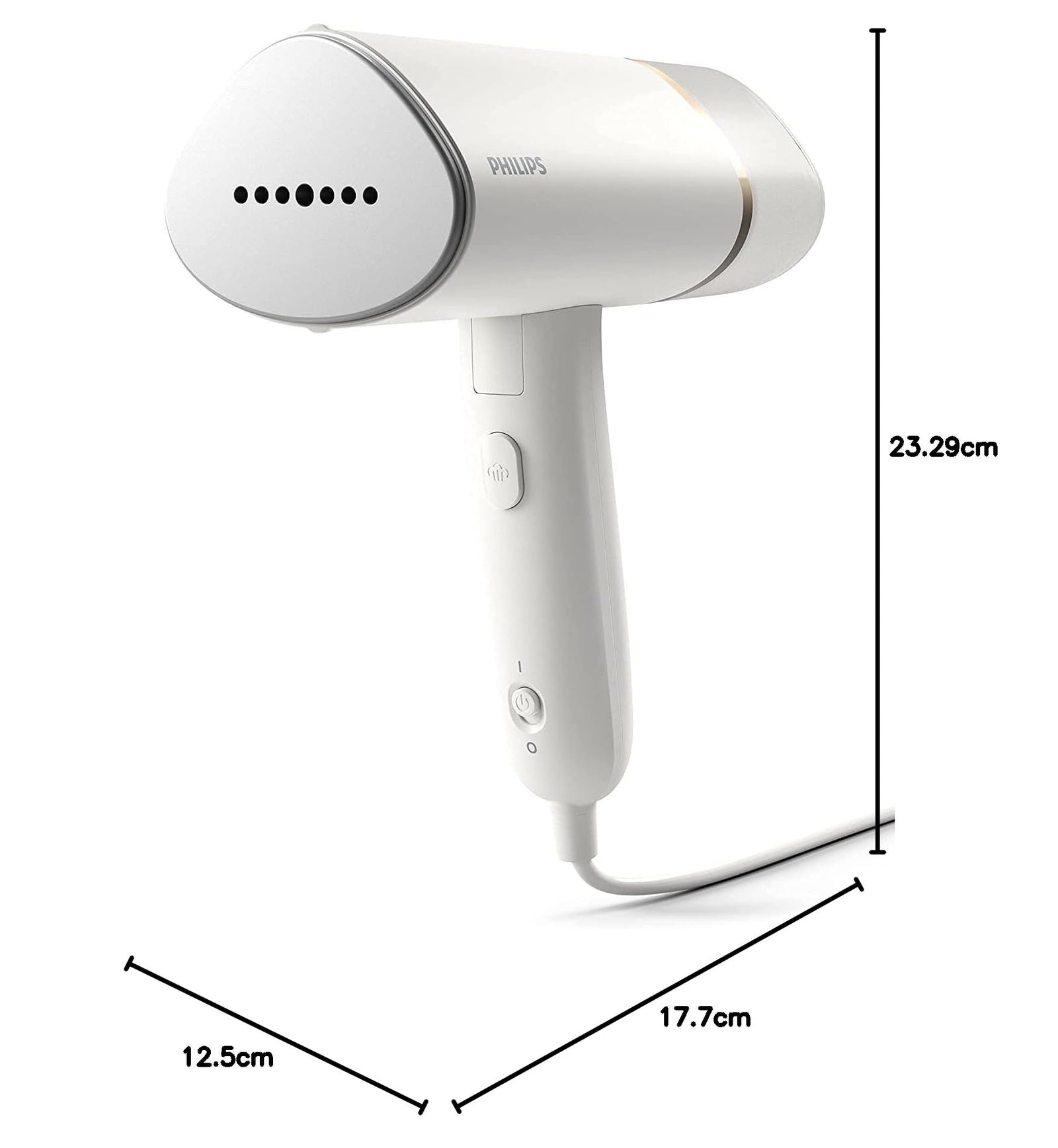 PHILIPS 3000 series Compact and foldable Handheld Steamer STH3020/16, White, UAE Version