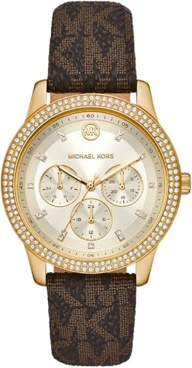 Michael Kors Women's Tibby Multifunction Brown Pvc Watch - Brown