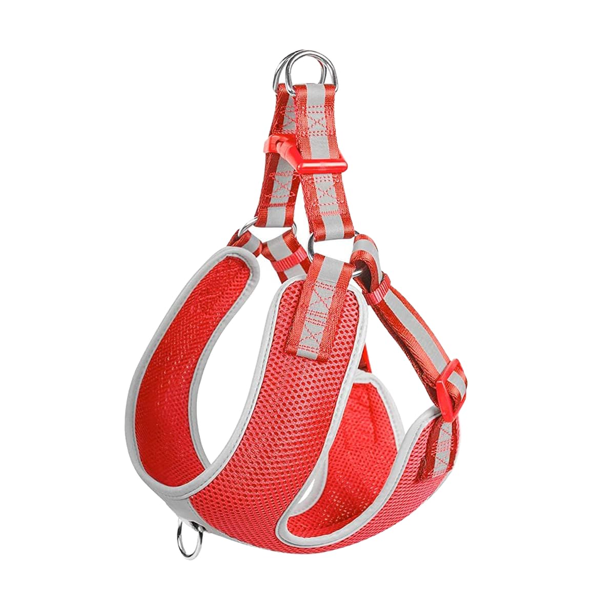 Fida Adjustable Reflective Dog Harness with Lightweight Soft Mesh - Safqqa