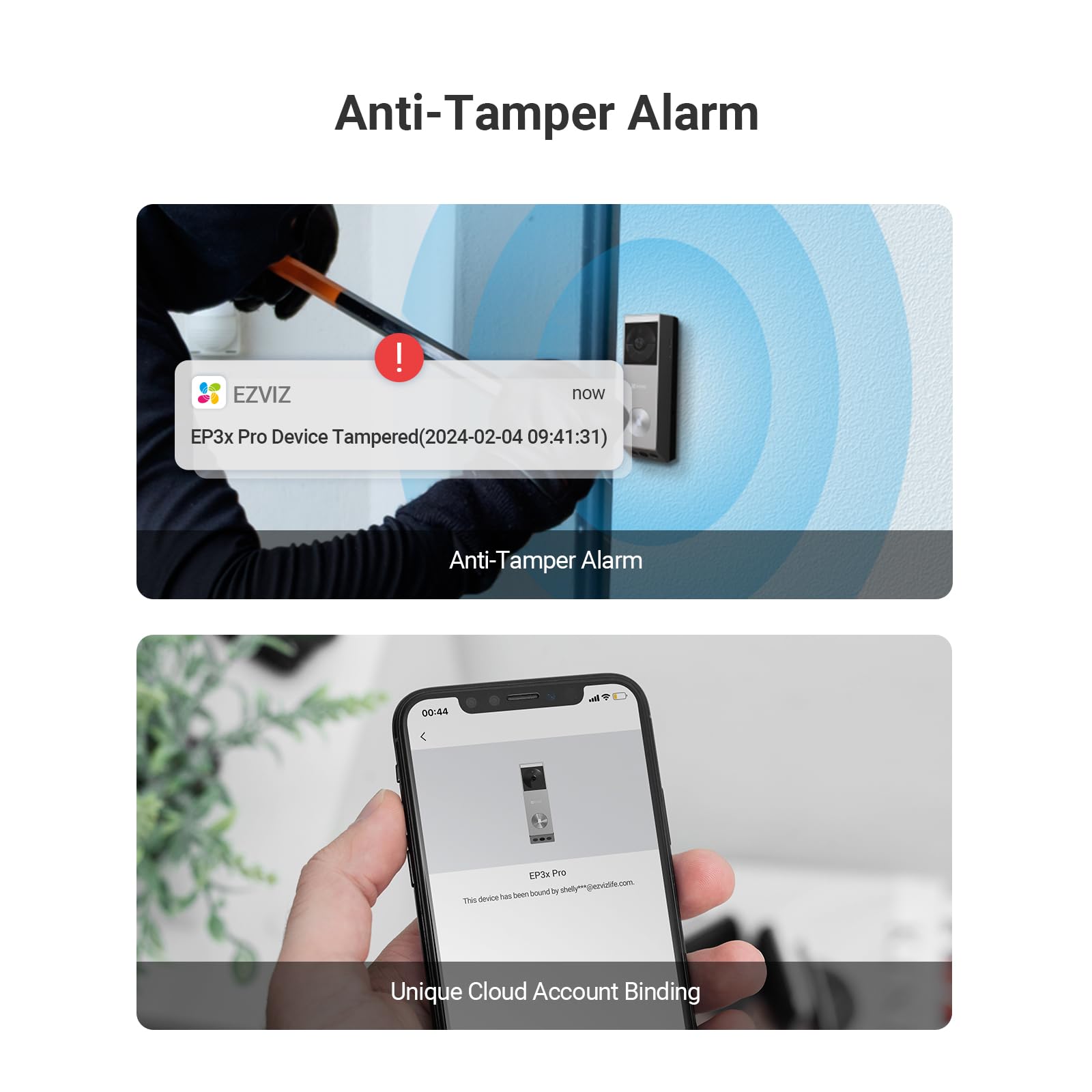 جرس باب بالفيديو لاسلكي بعدستين من EZVIZ م خيار مثالي لتعزيز أمن منزلك بسهولة وأناقةع لوحة شمسيه