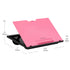 Mind Reader Adjustable 8-Position Lap Desk with Cushions – Pink (LTADJUST-PNK)