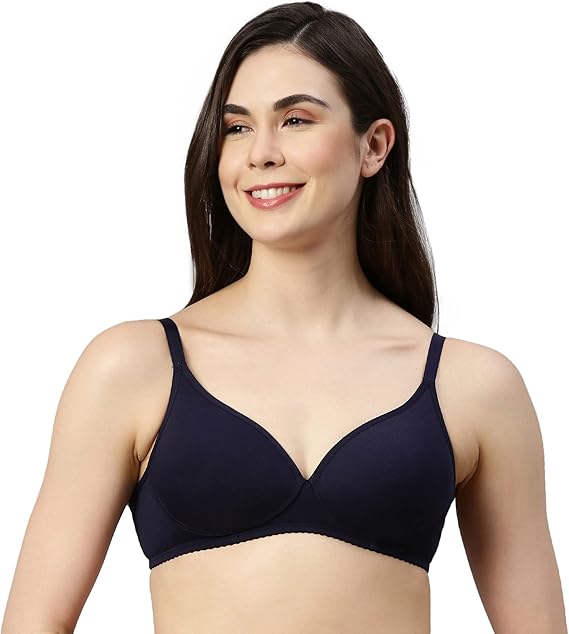 Enamor Women Bra Dark Blue Comfortable Fit – Safqqa Egypt