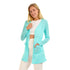 JAMILA Side Pockets Open Neckline Cardigan For Women,Relaxed fit that allows freedom of movement.