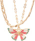 Rustomart Gold Butterfly Necklace Set Handmade Multicolor Model 4922111824004