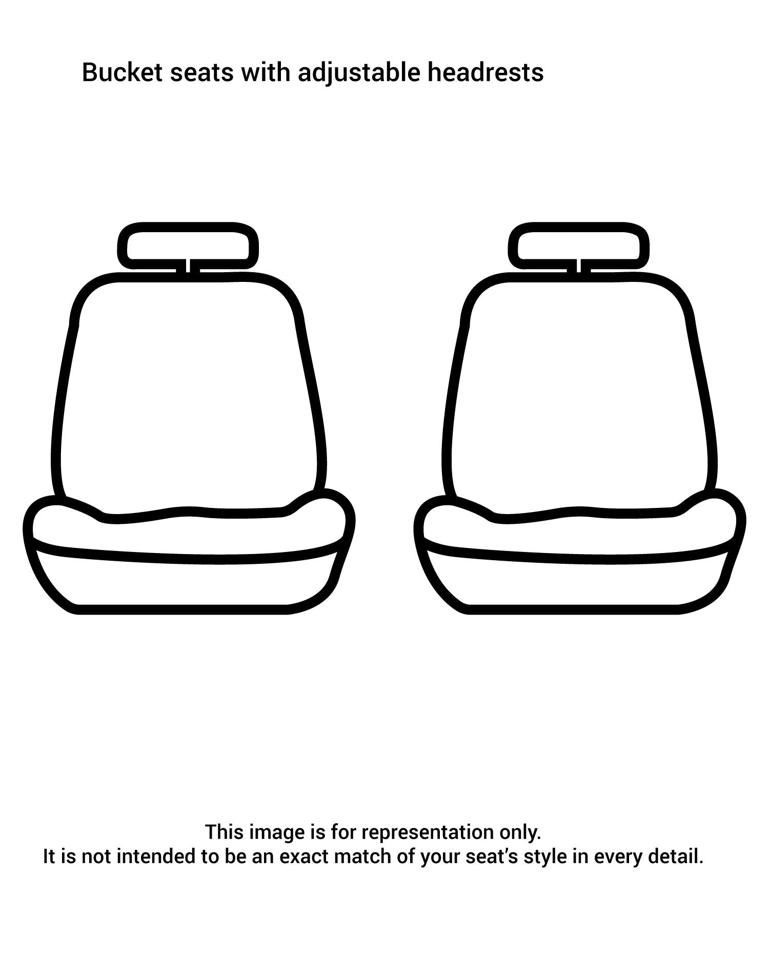 Covercraft Carhartt SeatSaver Custom Seat Covers | SSC2509CAGY | 1st Row Bucket Seats | Compatible with Select Toyota Models,