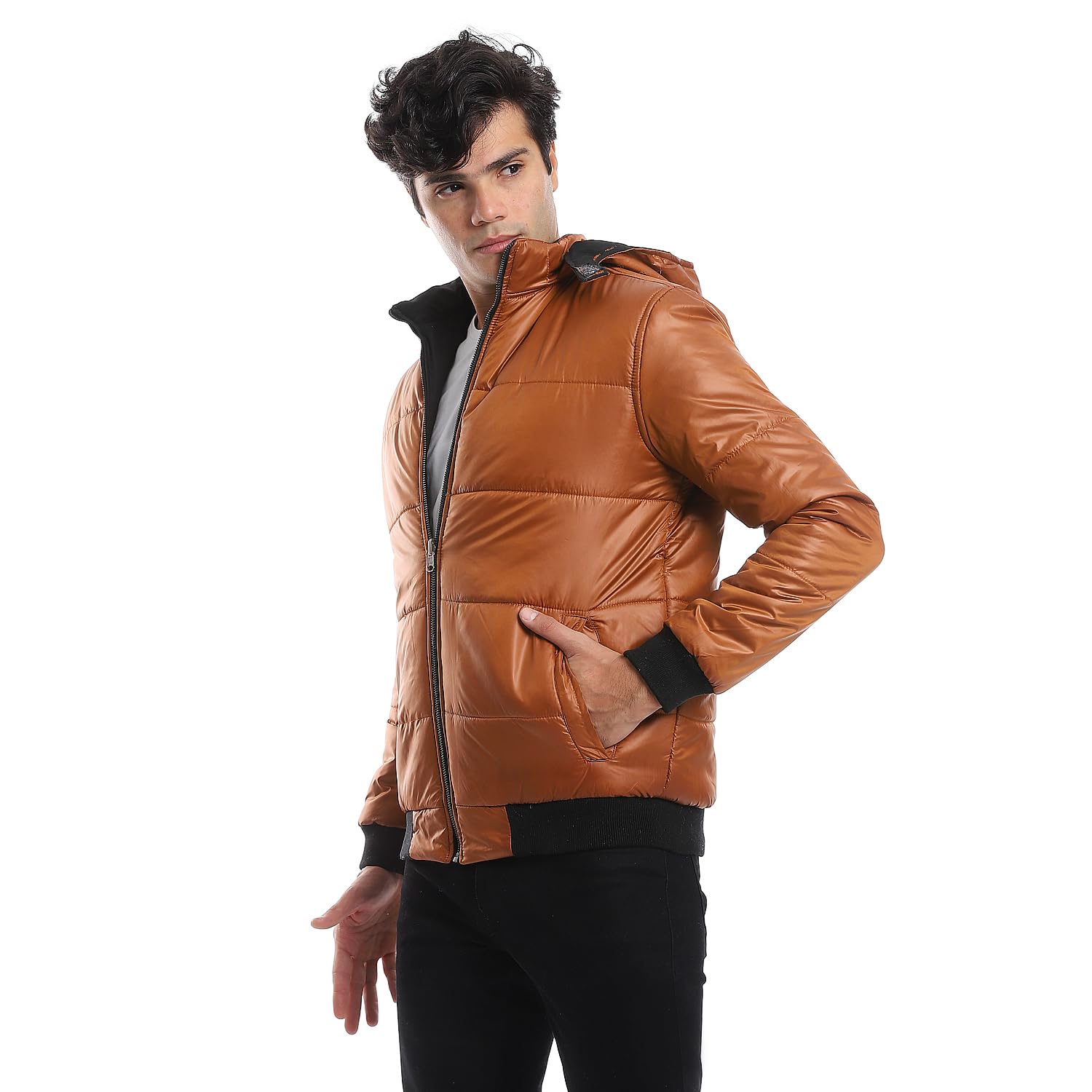 Andora Double Face Waterproof Bomber Jacket For Men,Soft inner lining for added warmth and comfort.