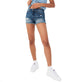 شورت جينز كاجوال ممزق بحواف خام وذقن Aeropostale للنساء