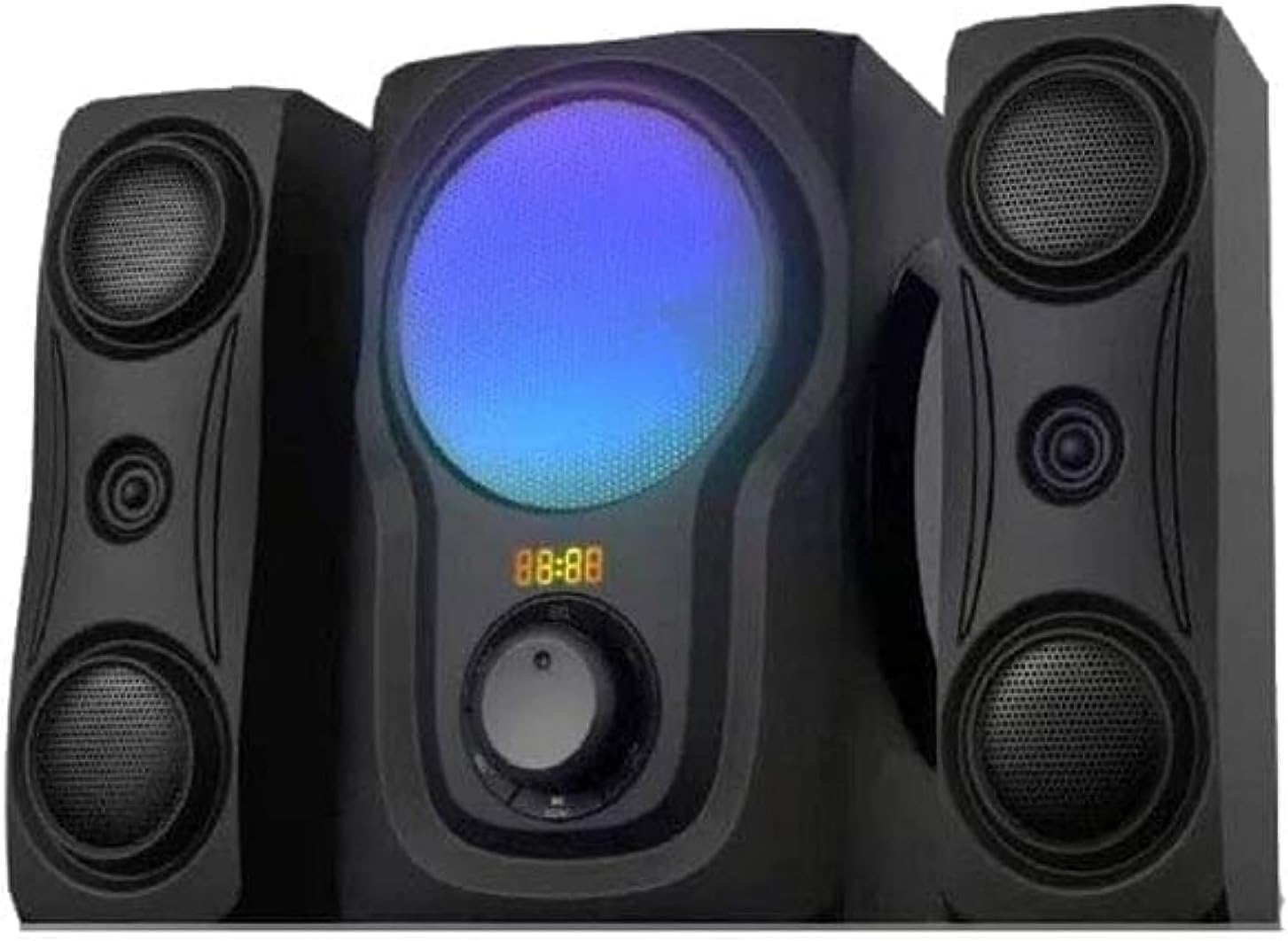 Generic Zero Subwoofer 2.1 ZR 8000 – Bluetooth Speaker with USB & Memory Card, Remote – Black